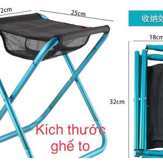 Ghế Đẩu gấp gọn tiện lợi đi dã ngoại, câu cá/ đi vẽ, cắm trại