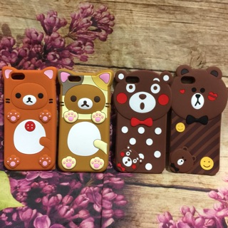 [Mã ELFLASH3 hoàn 10K xu đơn 20K] Ốp lưng IPhone 6 /6S dẻo thú nổi 3D kute