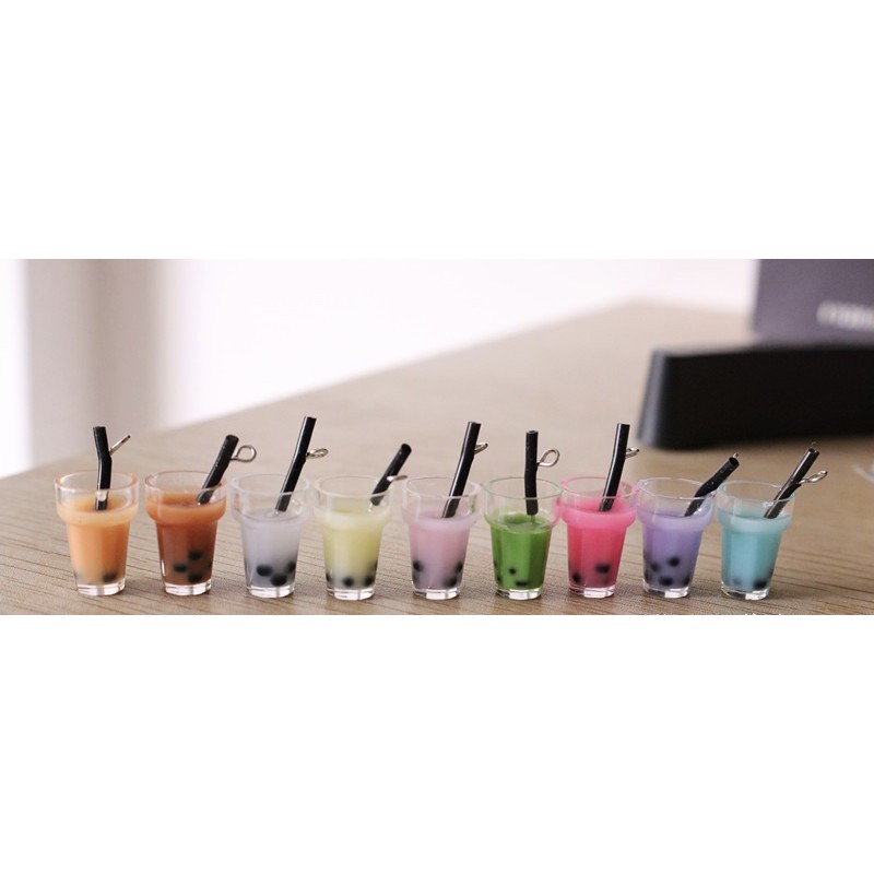 Charm  slime/ Dụng Cụ Charm Trang Trí   Hình Trà Sữa Trân Châu