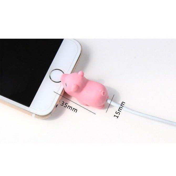 Thú Silicon Ngậm Đầu Sạc Cute tạo phong cách riêng (Giao Hình Ngẫu Nhiên)