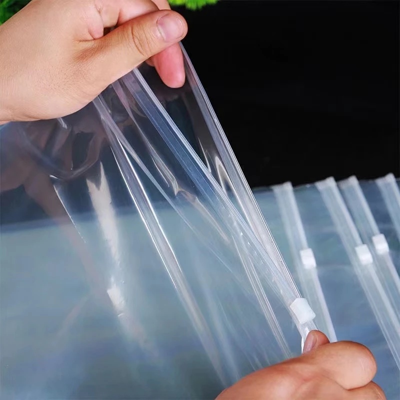 1 Túi Nhựa Trong Suốt Đựng Quần Áo Đa Năng Chống Thấm Nước Có Khóa Kéo 7 Kích Cỡ