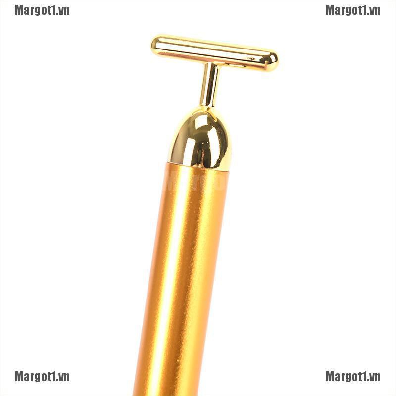 [Margot] 24k Gold Beauty Bar Facial Roller Face Skin Vibration Skincare Massager Device [VN]