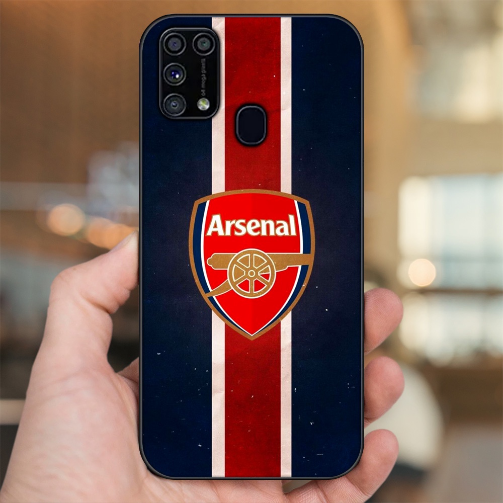 Ốp lưng Samsung M31 viền đen in hình Arsenal FC