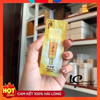 [ Mua 10 tặng 1] Kem Chống Nắng Whoo Wrinkle Sun Cream Spf 50+ chống nắng, chống nhăn và Nâng tone nhẹ gói 1ml
