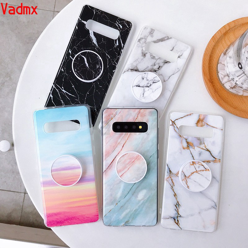 Ốp điện thoại TPU họa tiết vân đá đẹp mắt cho Samsung Galaxy A70 A50 A30 A20 A10 M10 Note 9 8 S7