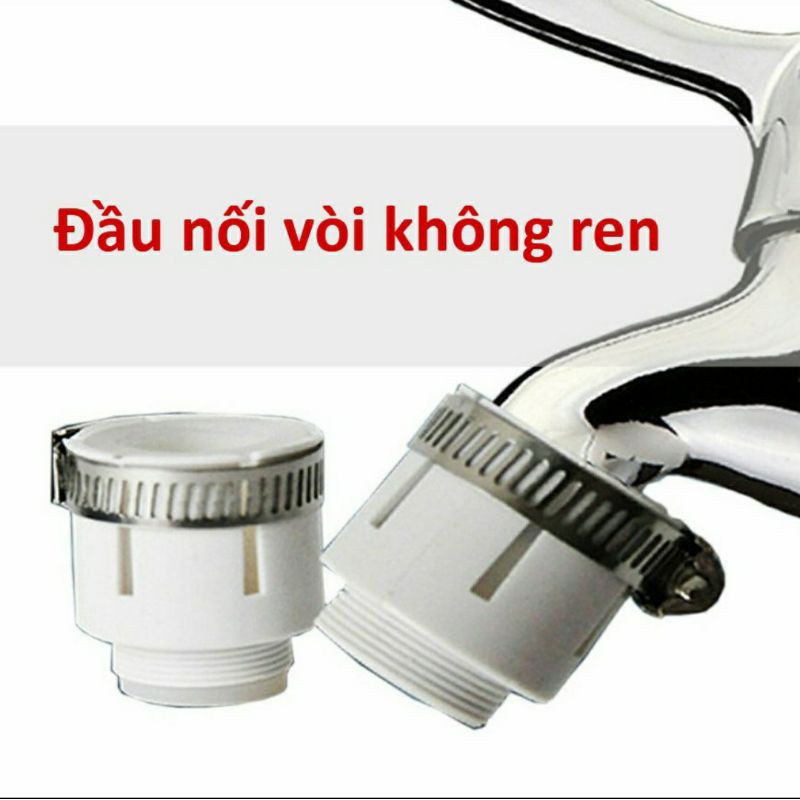 Đầu vòi nước tăng áp xả nước mạnh xoay 360 độ - yobo.vn