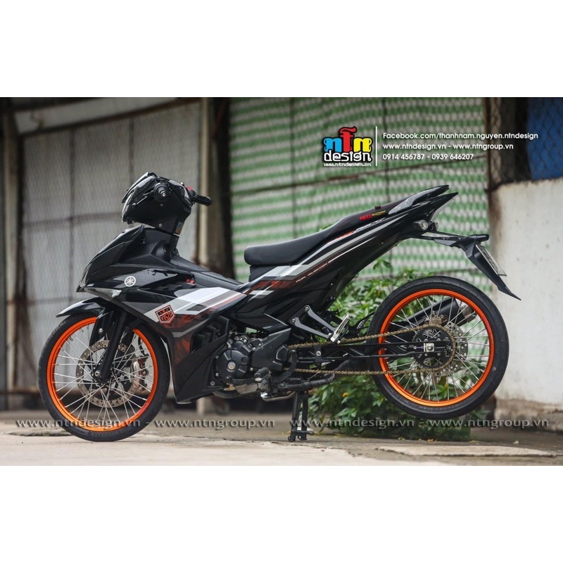 Dàn áo Exciter 150 đen bóng Tem Y15zr mẫu tem 2022