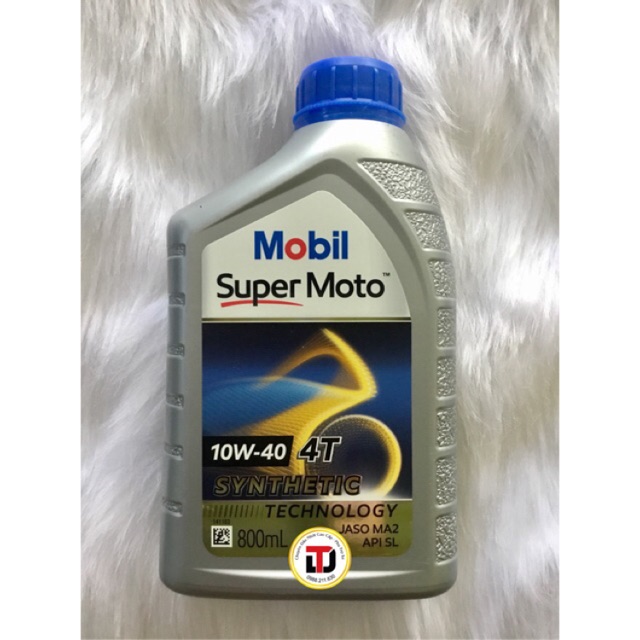 Dầu nhớt xe số Mobil Super Moto bán tổng hợp 10W-40 4T 800ML