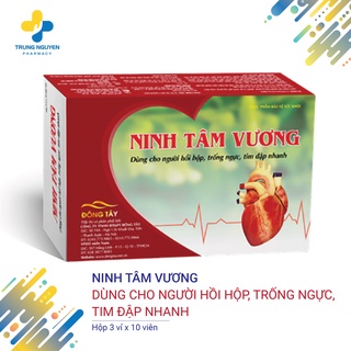 Ninh tâm vương - dùng cho người rối loạn nhịp tim - hộp 30 viên