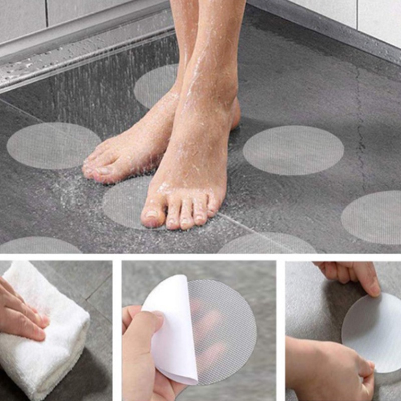 Bộ 12 Miếng Dán Bậc Thang/Sàn Nhà Tắm Chống Trượt