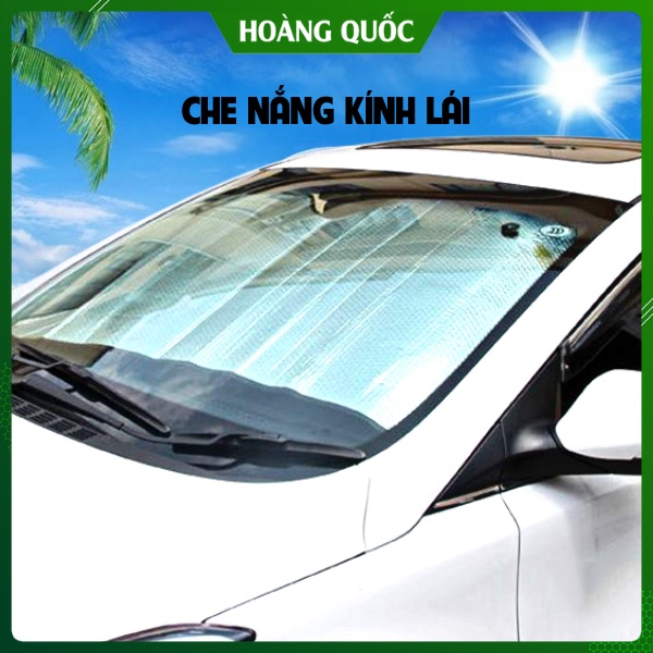 Tấm Chắn Nắng Kính Lái, Bạt Chắn Nắng Kính Lái, Rèm Che Nắng Kính Lái Bên Trong - Xốp Bạc Cao Cấp