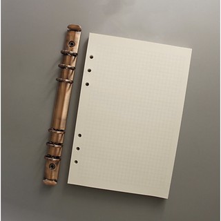 Ruột sổ còng 6 lỗ giấy dot/grid/trơn/kẻ ngang) Refill A5 A6 làm sổ planner bullet journal hoặc sổ tiết kiệm ĐỎ R