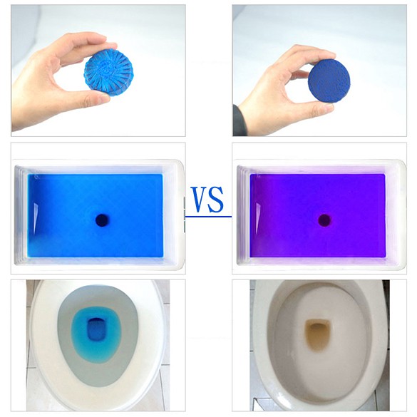 Dụng cụ vệ sinh bồn toilet khử mùi màu xanh