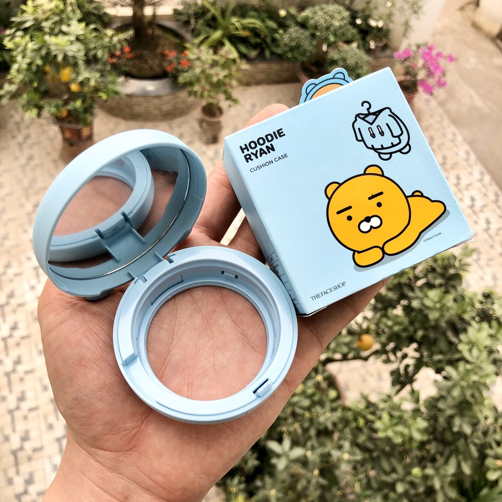 {THANH LÝ} Vỏ Phấn Nước Có Gương Trang Điểm Cushion Case Hoodie Ryan Kakao Friends Limited