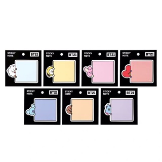 Sticker note + sticker index BT21 - BTS