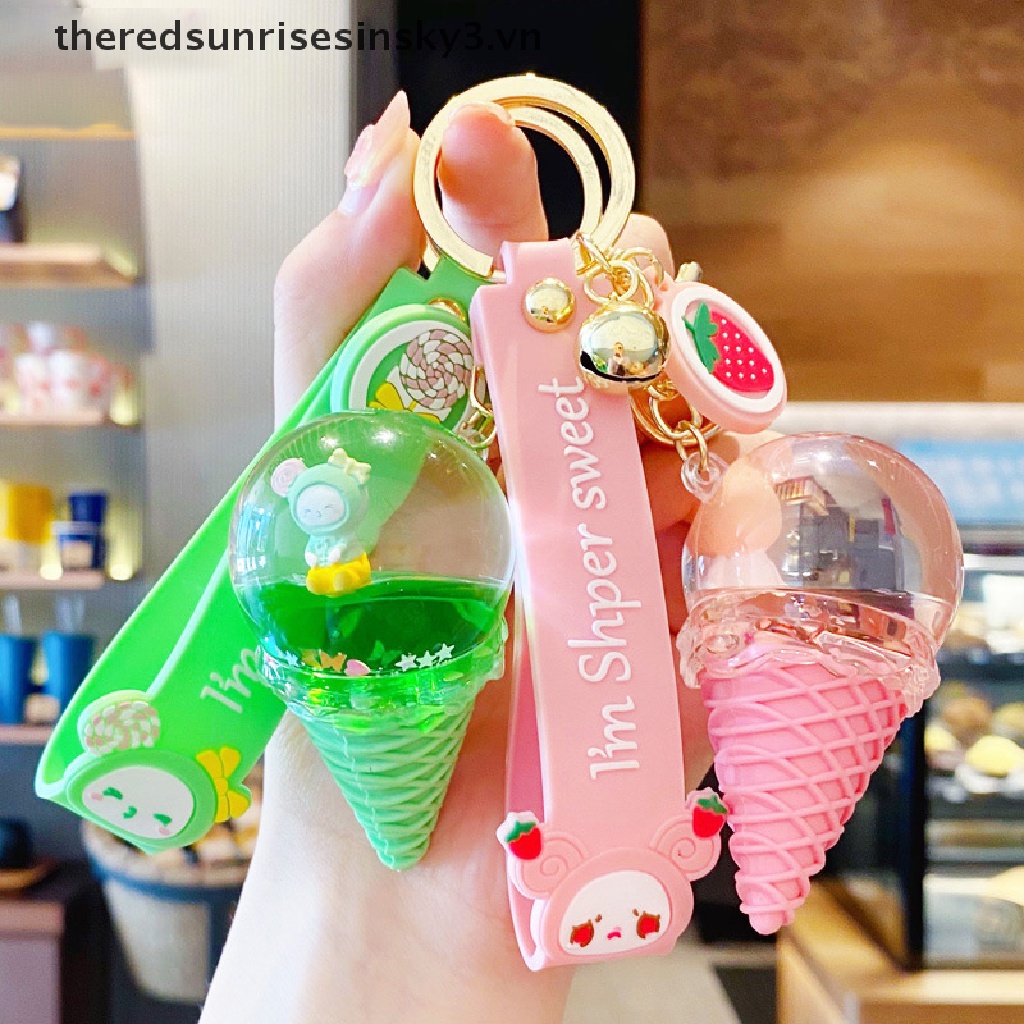 Móc Khóa Hình Cây Kem Dễ Thương