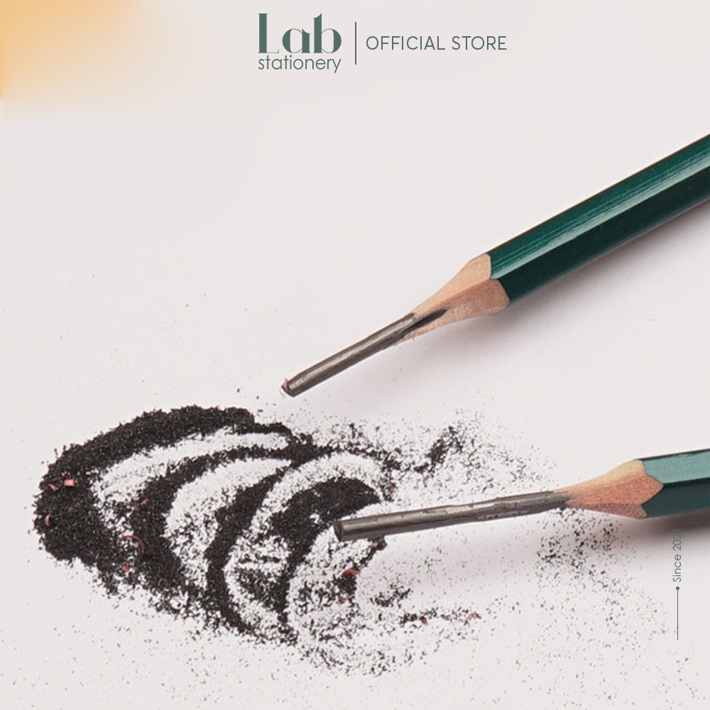 Bút Chì Lục Giác Lab 2B/HB Vỉ 10 Chiếc Labo Dùng Tập Viết, Vẽ Mỹ Thuật, Làm Bài Kiểm Tra