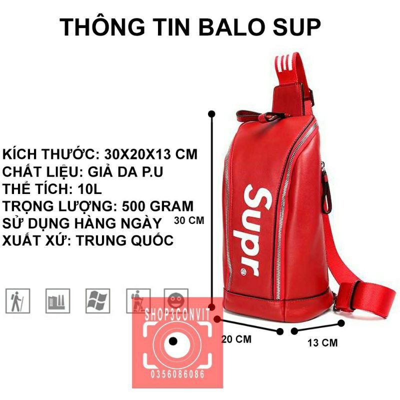 Balo đeo 1 quai Sup