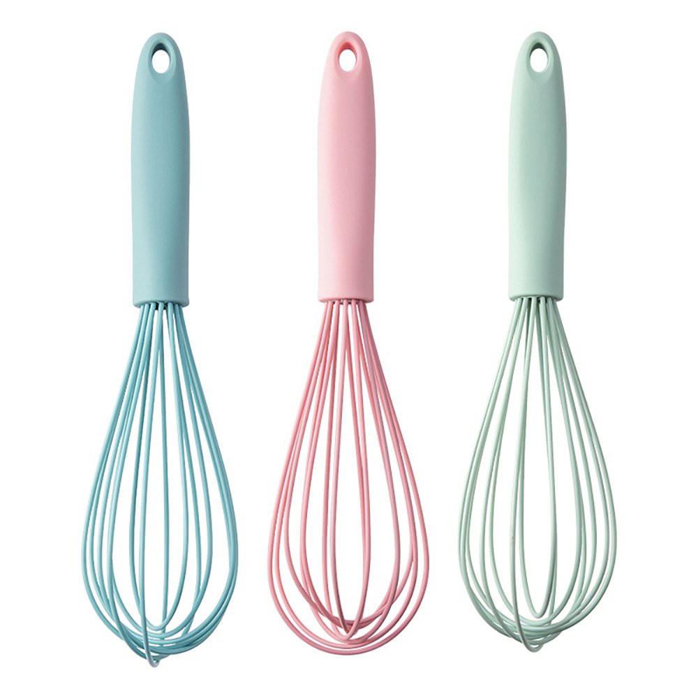 [Whisk eggs] - Dụng cụ đánh trứng cầm tay- phới lồng đánh trứng làm bánh khuấy bột bằng silicon