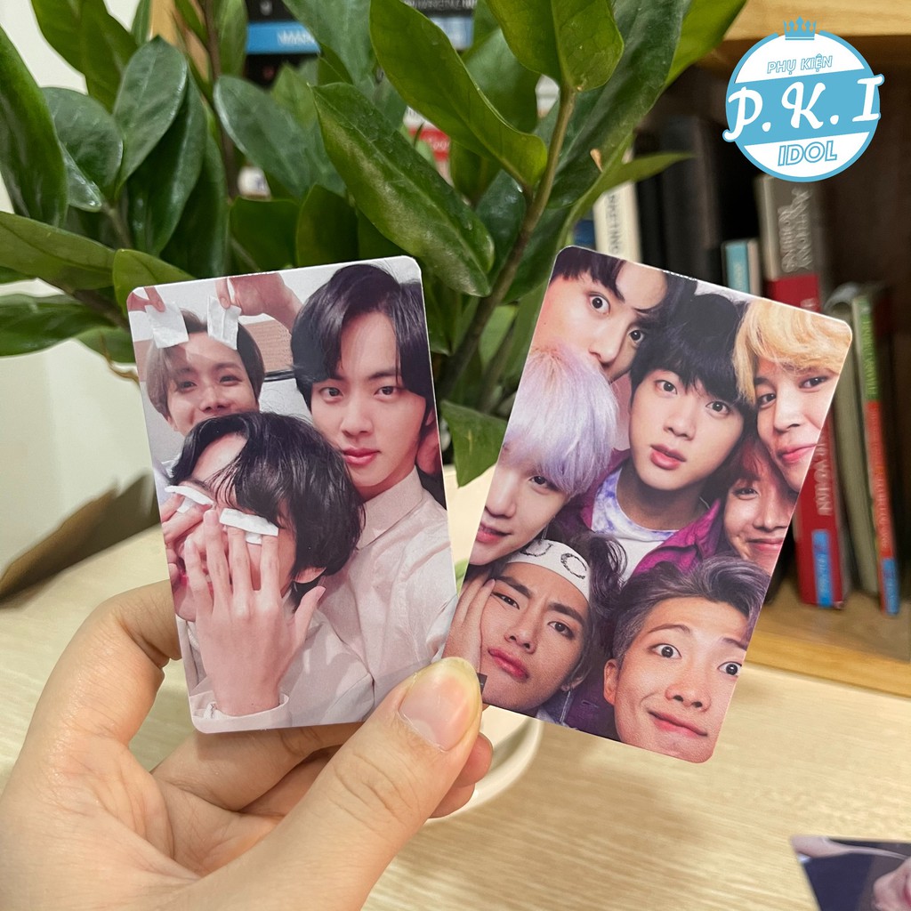 Bộ Ảnh Thẻ Card Lomo Cứng Nhóm BTS SELFIES - FULL 7 THÀNH VIÊN + 2 CARD FULL NHÓM