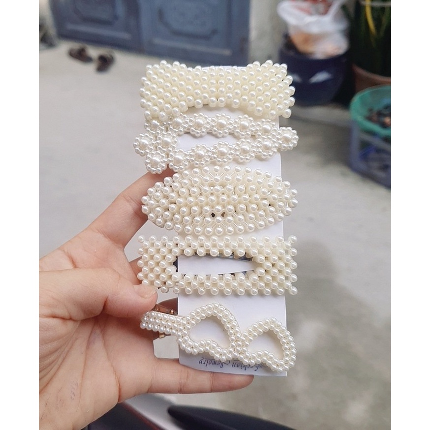 Set 5 kẹp mix 5 mẫu ngẫu phong cách hàn quốc