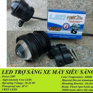 ĐÈN LED TRỢ SÁNG L4-T2 GƯƠNG CẦU SIÊU SÁNG