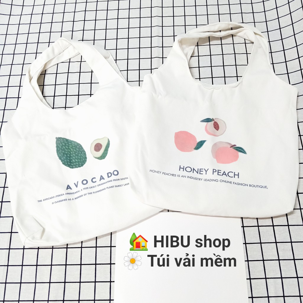 TÚI TOTE VẢI ĐẸP - ĐÀO BƠ HOA CÚC