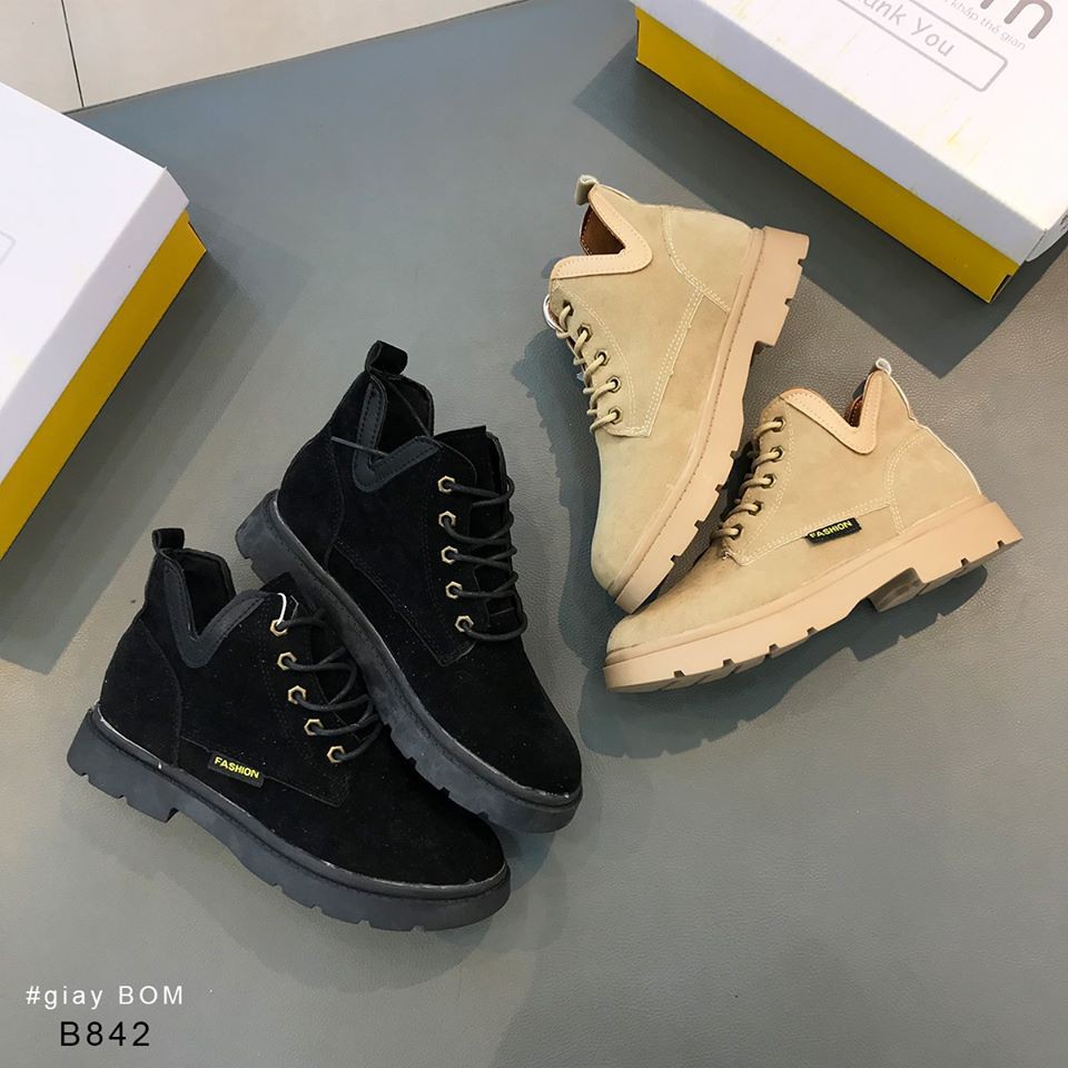 xa kho [ HOT ] Giày Boot Da Lộn Đế Cao 2 cm Thu Đông B842 new HOT . 🌟 2020 . : ₁ < , " ¹ ` ' " 𝄒 .