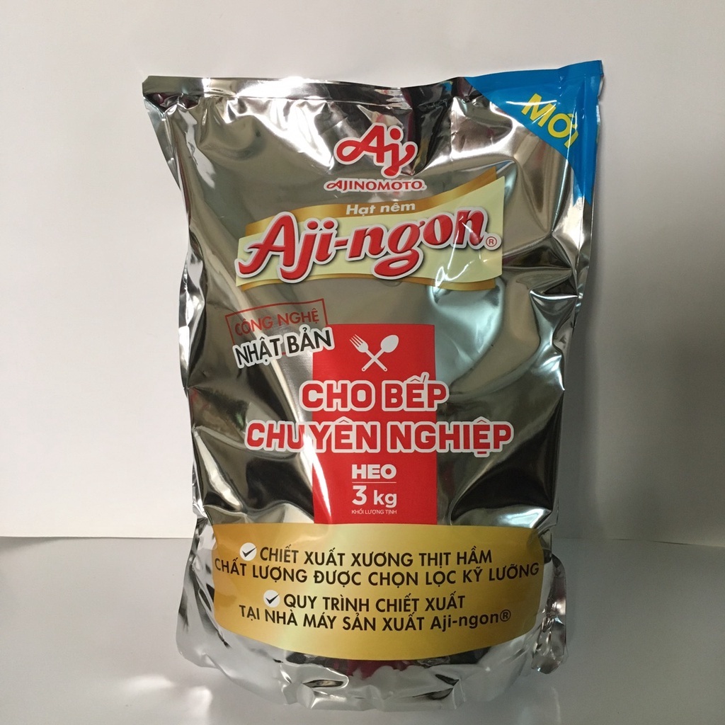 HẠT NÊM AJI-NGON 3KG CHO BẾP CHUYÊN NGHIỆP