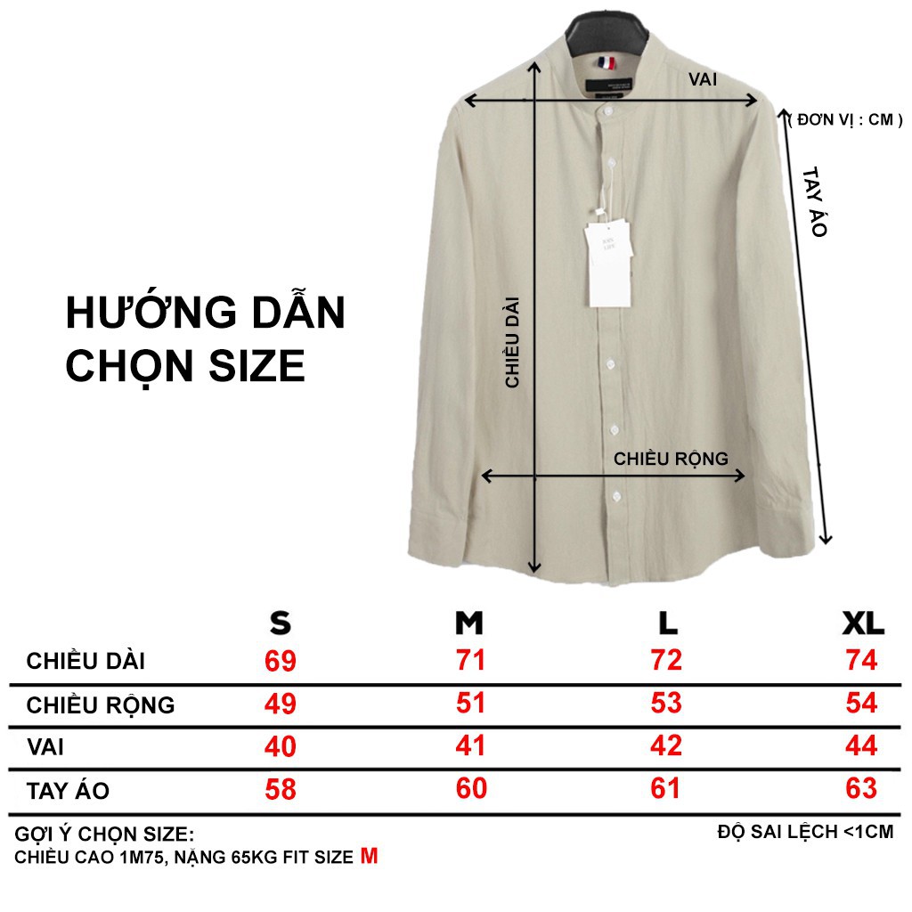 Áo sơ mi Đũi cổ tàu Galvin chất cotton đũi co giãn mát mịn chống nhăn co giãn SMGV135 - Leo Vatino | BigBuy360 - bigbuy360.vn