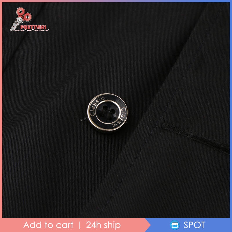 Áo đồng phục đầu bếp tay ngắn màu trắng thời trang cho nam và nữ