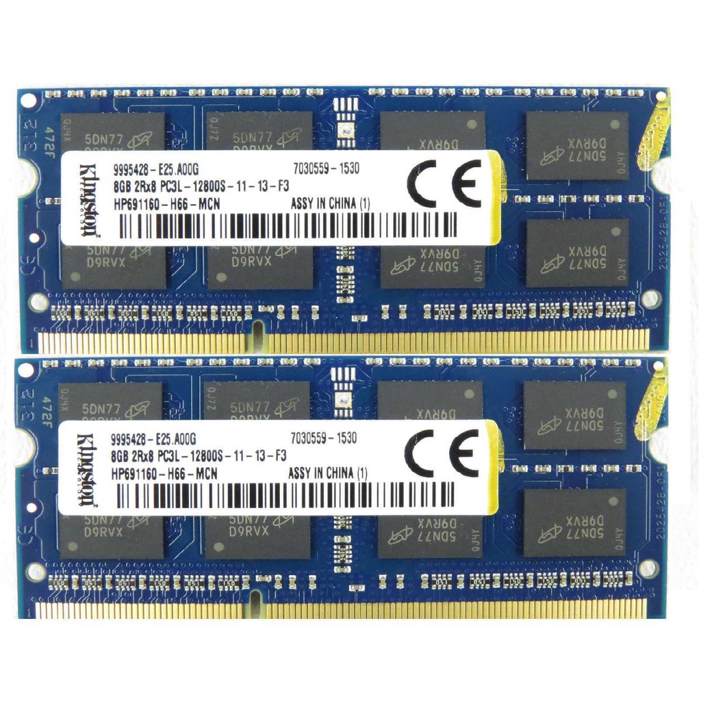 Ram Laptop DDR3L 8GB 4GB, 2GB Bus 1600Mhz PC3L 12800s 1.35V - Tháo máy - Bảo hành 3TH