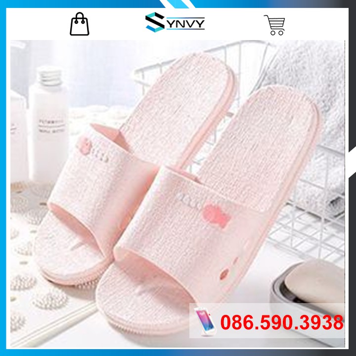 Dép Thời Trang Đi Trong Nhà, Đi Chơi Màu Hồng SYNVY-DC01