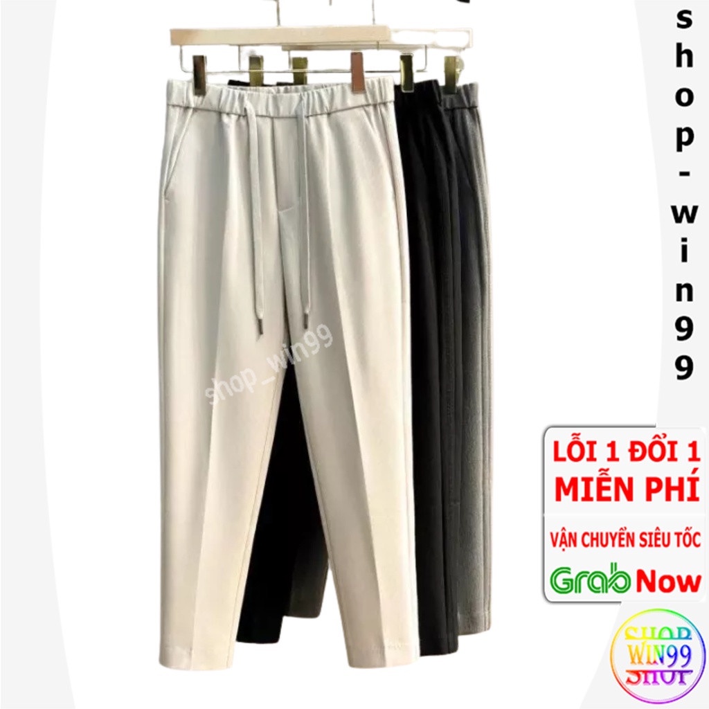 Quần âu nam cao cấp 01 công sở Hàn Quốc ống suông, quần baggy nam ống rộng dáng âu phong cách ulzzang bỏ sỉ