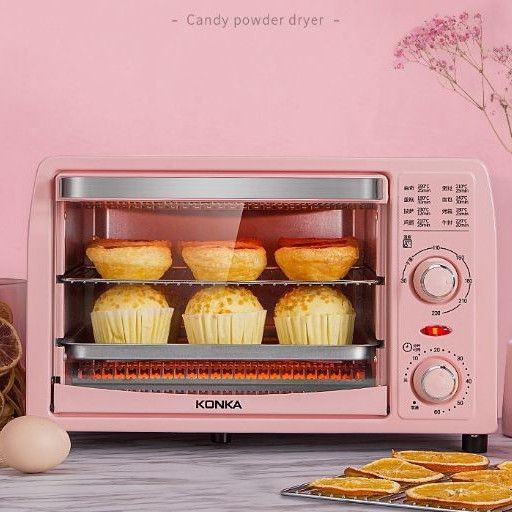 💥 LÒ NƯỚNG 13L MÀU HỒNG KONKA