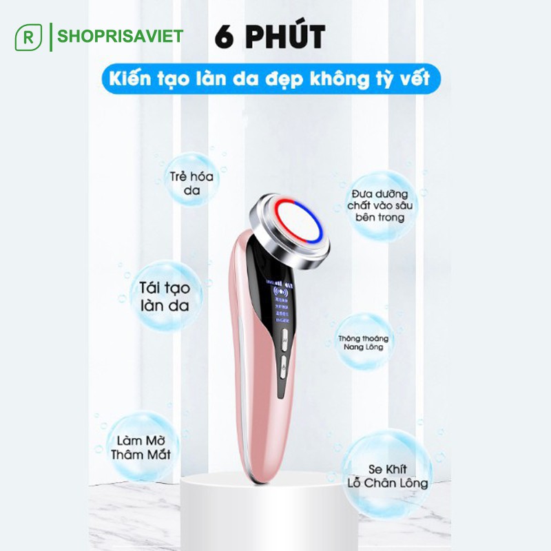 Máy massage mặt, đẩy tinh chất. Chăm sóc và mát xa da mặt toàn diện với 4 chế độ nóng, làm sạch, trẻ hóa, phục hồi da | BigBuy360 - bigbuy360.vn