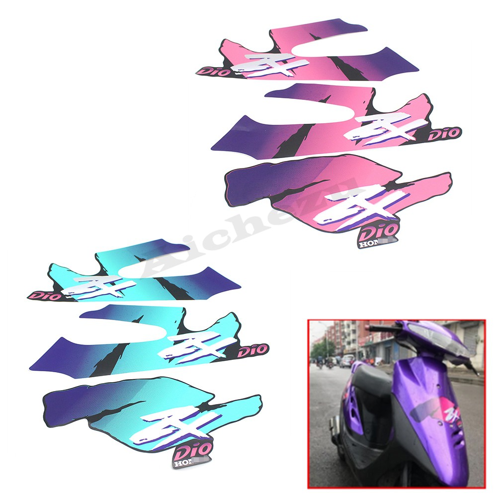 Miếng Dán Logo Trang Trí Thân Xe Hơi Honda DIO ZX 50 DIO50 AF27 AF28 AF34 AF35