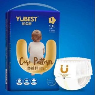 Bỉm dán/quần YUBEST CORE PATTERN đủ size S90/M84/L78/XL72/XXL66