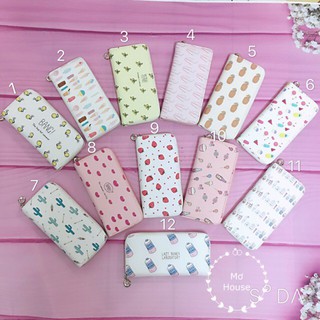 Bóp ví dài hoạ tiết hoạt hình cute Banana Store
