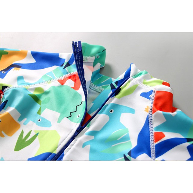 Bộ bơi đồ bơi liền khủng long nhiều màu cho bé trai 8- 25kg