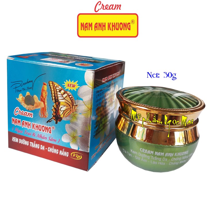 Kem Dưỡng Trắng Da - Chống Nắng 8 tác dụng Nam Anh Khương VIP (30g)