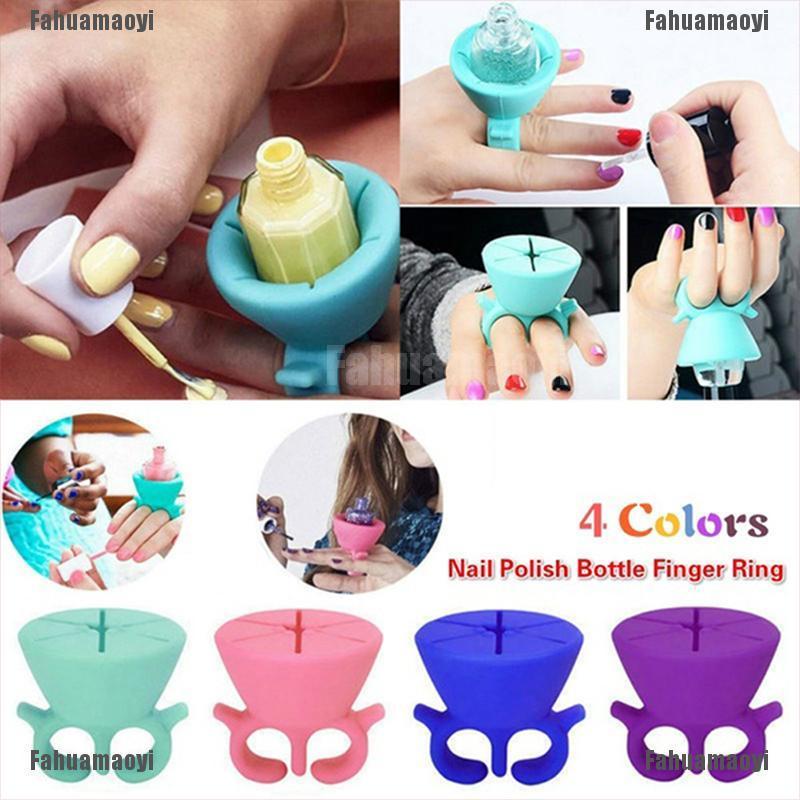 (Hàng Mới Về) Giá Đỡ Lọ Sơn Móng Tay Bằng Silicone Tiện Dụng