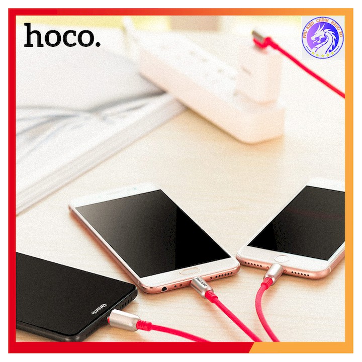 CÁP SẠC NHANH CHÍNH HÃNG HOCO U17 3 ĐẦU LIGHTNING, MICRO, TYPE-C DÀI 1M5