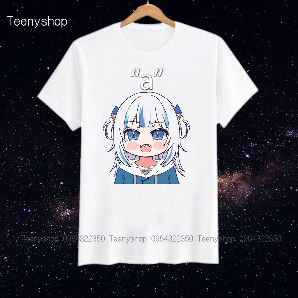 áo thun anime manga Gawr Gura Hololive nhiều mẫu