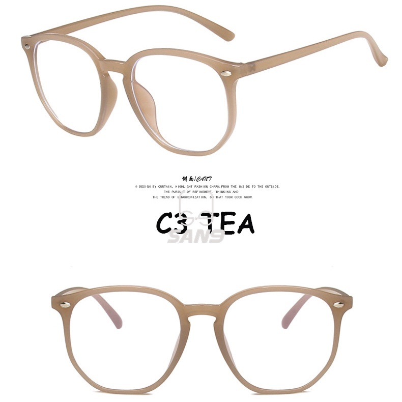 Mắt kính chống ánh sáng xanh phong cách INS Hàn Quốc retro cho nam nữ