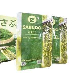 Rong nho Sabudo - Rong nho biển gói 20g kèm nước sốt mè rang