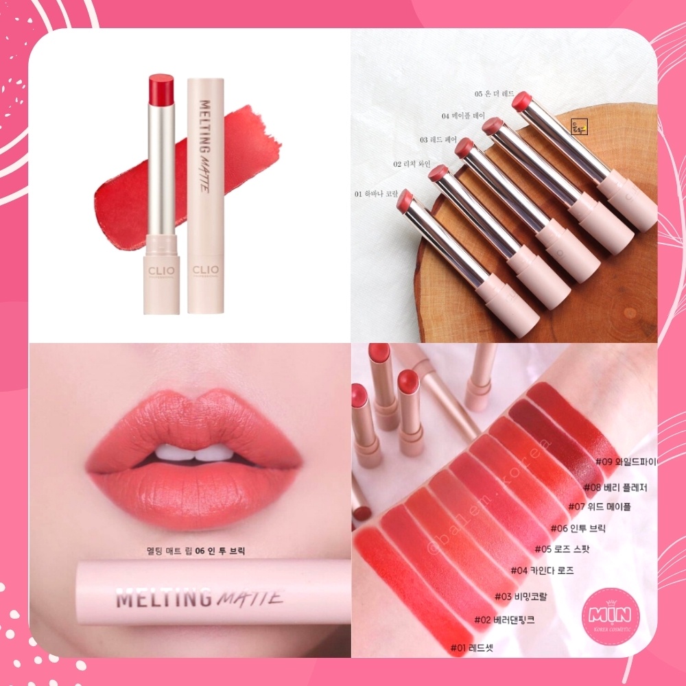 Son lì Clio Melting Matte Lip (có Bill)