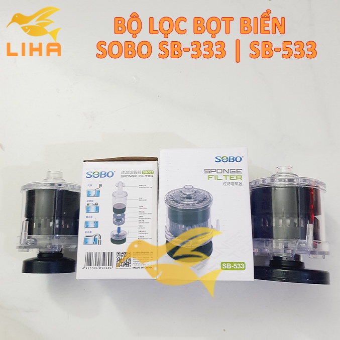 Lọc Vi Sinh Sobo SB333 SB533 Kèm Vật Liệu Lọc Cho Hồ Cá