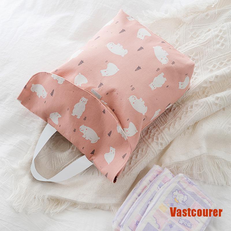 VAcour Packages Mini Waterproof Wet Dry Bag for Baby Infant Cloth Diaper Pouch Reu