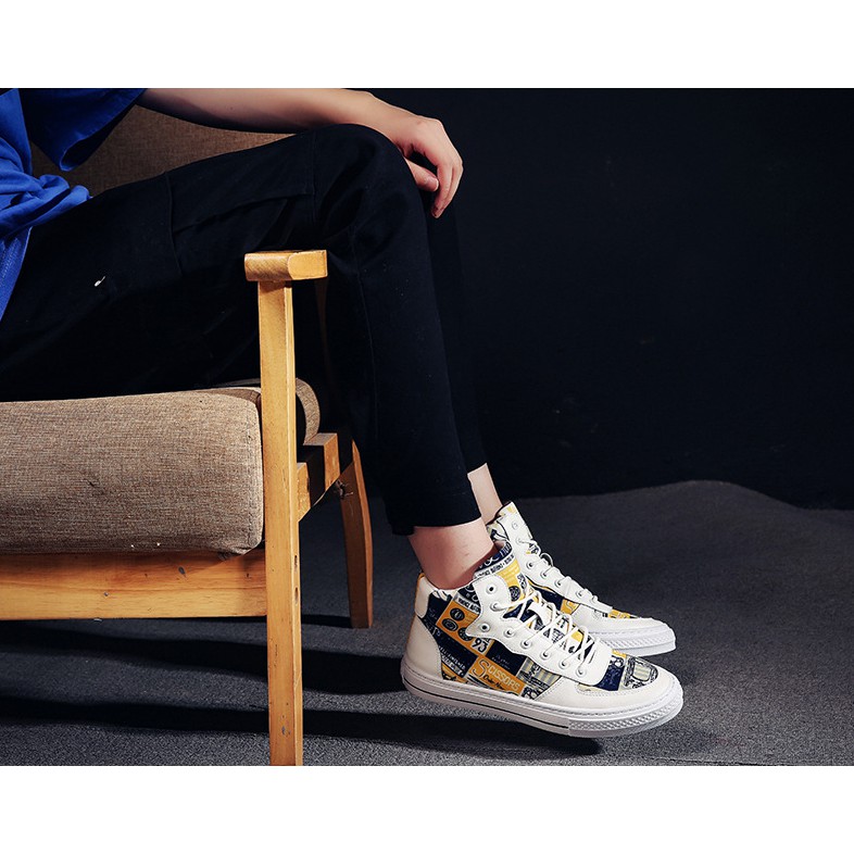 Giày Sneaker Phong Cách Hàn Quốc, Họa Tiết in Hình 3D CỰC CHẤT --- S93 | BigBuy360 - bigbuy360.vn